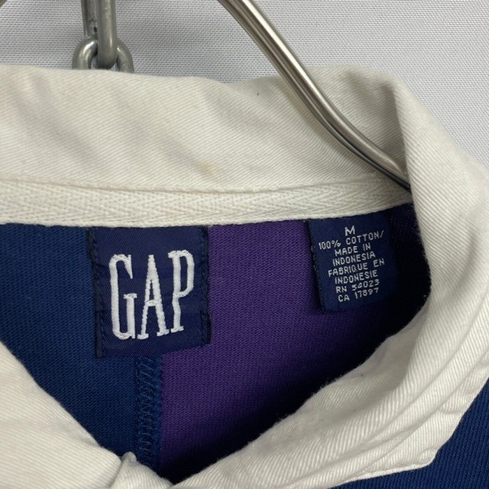 90’s OLD “GAP” L/S Rugby Shirt | Vintage.City 古着屋、古着コーデ情報を発信