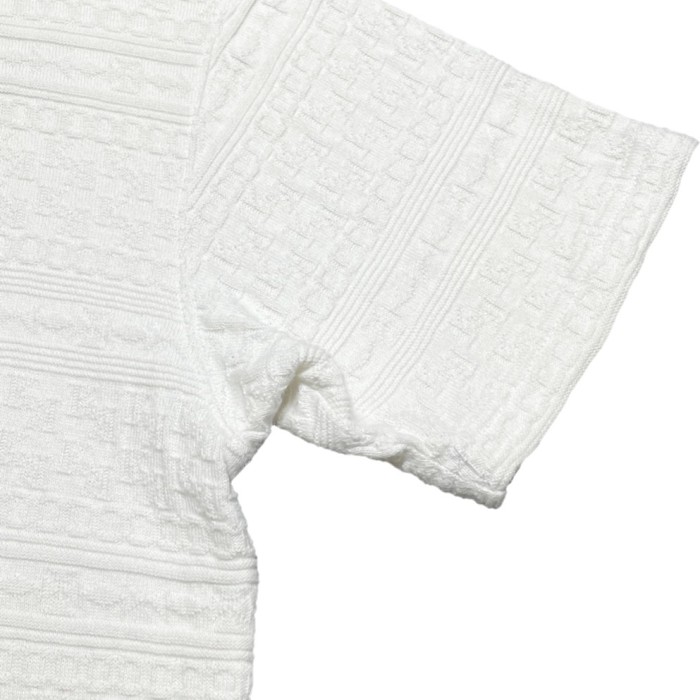 Karl Kani 半袖ニットポロシャツ ホワイト Lサイズ | Vintage.City 古着屋、古着コーデ情報を発信
