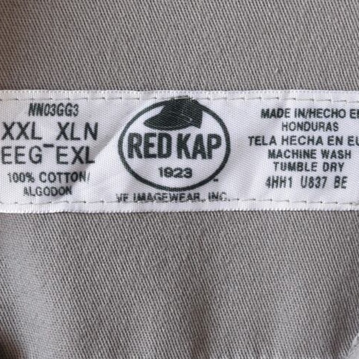 レッドキャップ アメリカ 日産 ワークシャツ 長袖シャツ グレー 刺繍ロゴ RED KAP NISSAN メンズXXL ビッグサイズ @CA0168 | Vintage.City 古着屋、古着コーデ情報を発信