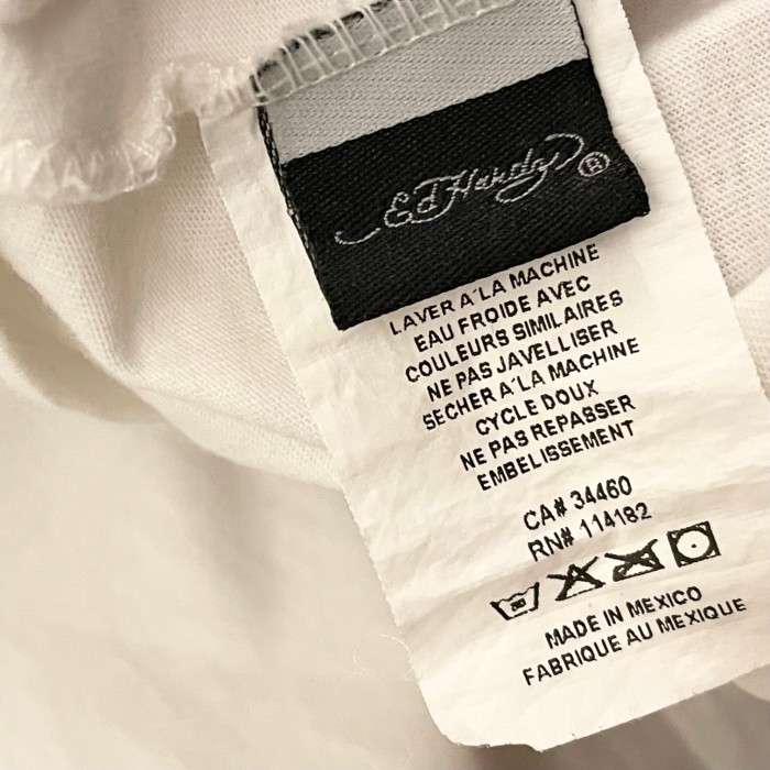 MADE IN MEXICO製 Ed Hardy ラインストーン付きプリントTシャツ ホワイト XLサイズ | Vintage.City 古着屋、古着コーデ情報を発信