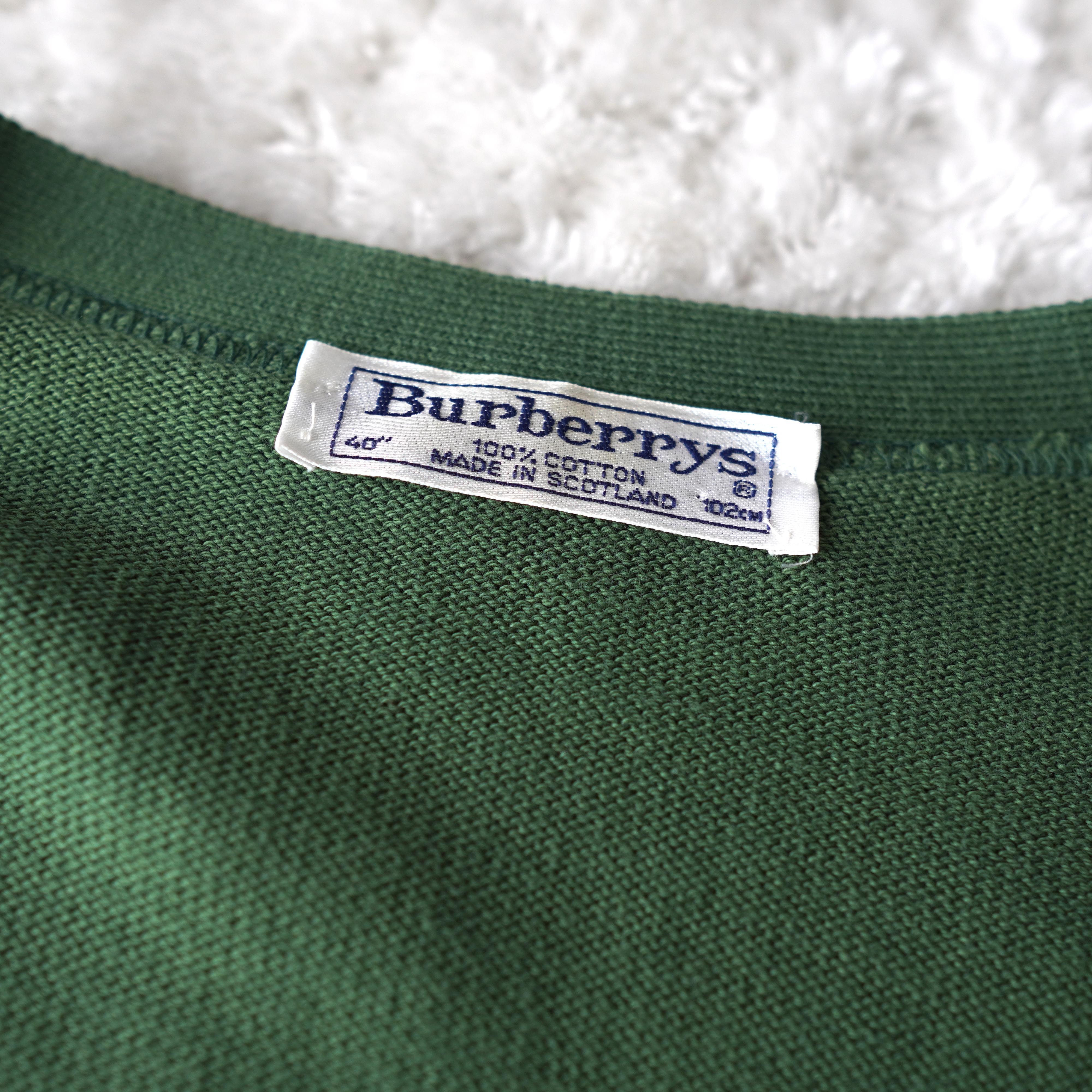 BURBERRY バーバリー カーディガン 80's～90's 紋章ロゴ
