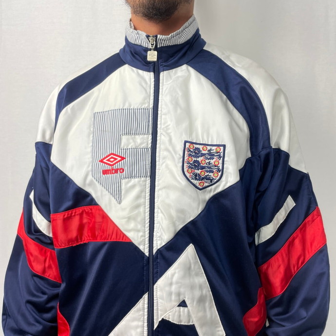90年代 UMBRO アンブロ サッカー イングランド代表 ナイロン×ジャージ 
