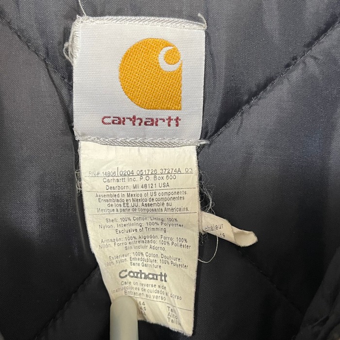 carhartt カーハート ダックジャケット XL 刺繍ロゴ 企業ロゴ USA
