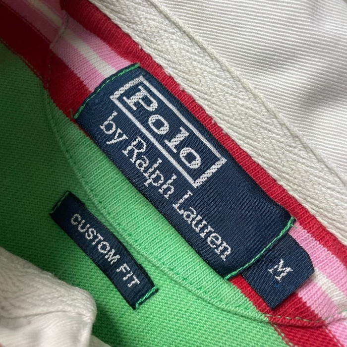 Polo by Ralph Lauren ポロバイラルフローレン ボーダー ラガーシャツ メンズM | Vintage.City 古着屋、古着コーデ情報を発信