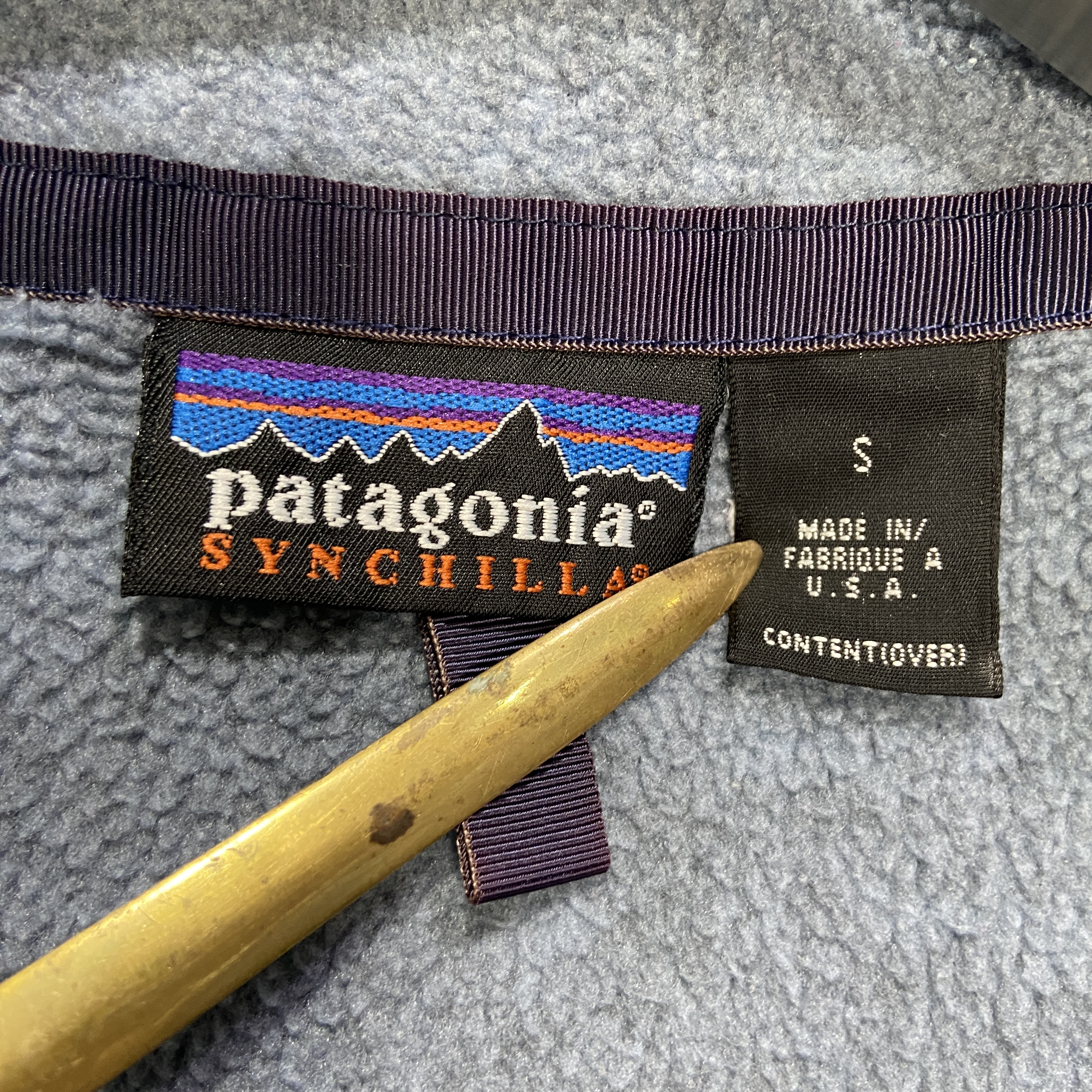90s USA製 patagonia シンチラフリースジャケット ブルー系 S | Vintage.City