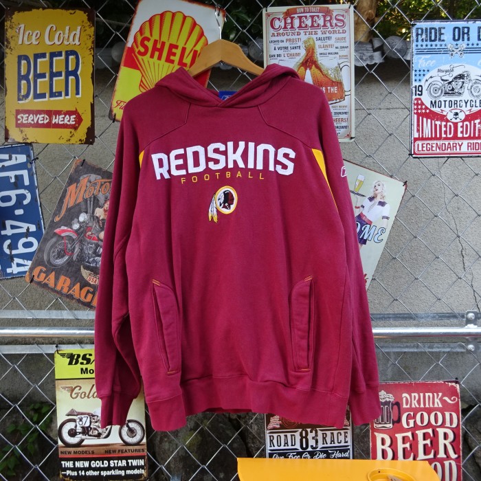 NFL×Reebok パーカー S レッド REDSKINS インディアンヘッド 8664 | Vintage.City 빈티지숍, 빈티지 코디 정보