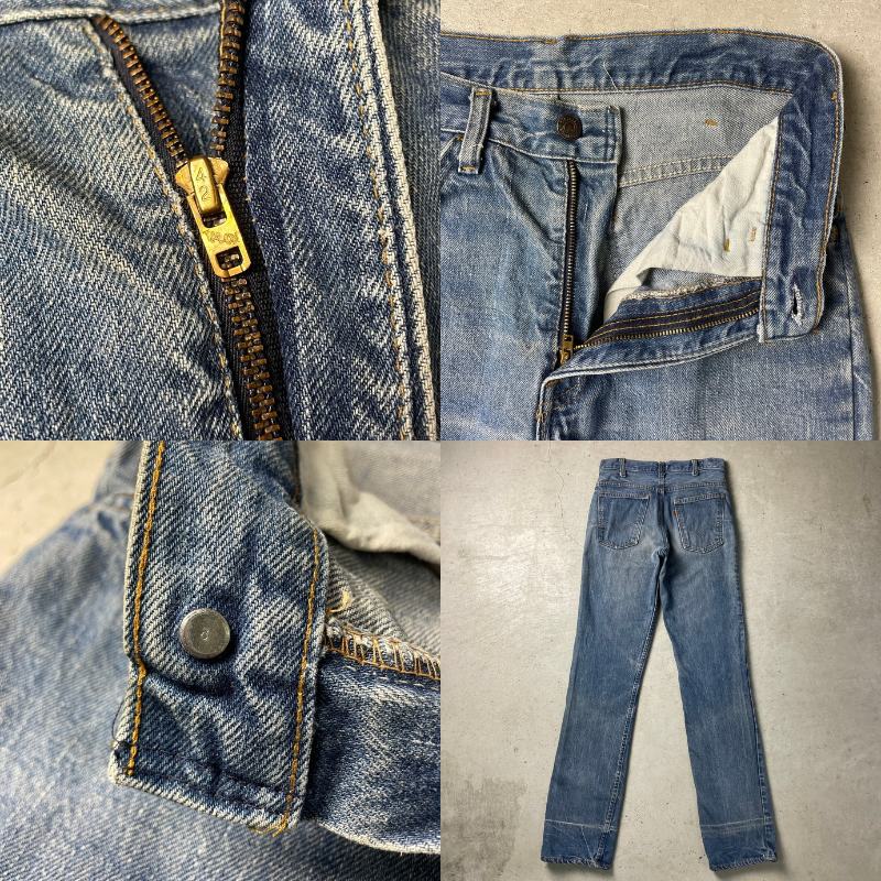 70年代 オレンジタブ スモールe Levi's リーバイス 519 0217 スリム