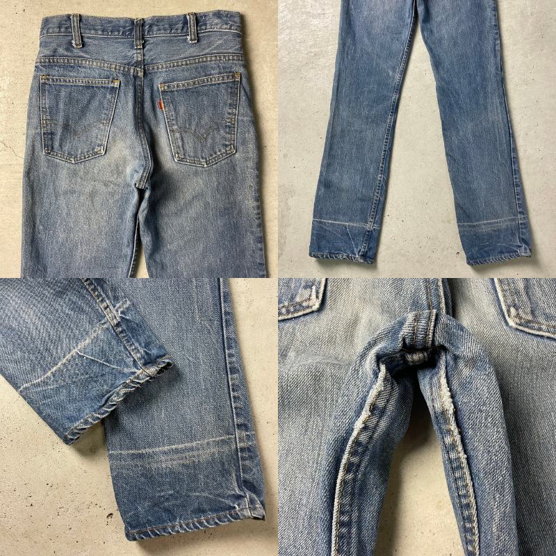 70年代 オレンジタブ スモールe Levi's リーバイス 519 0217 スリム