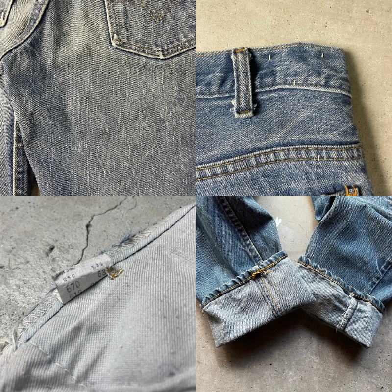 70年代 オレンジタブ スモールe Levi's リーバイス 519 0217 スリム