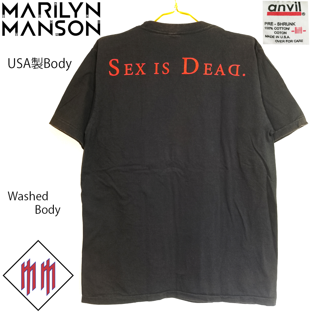 61 Marilyn Manson マリリンマンソン Tシャツ ウォッシュアウト