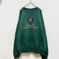 90's “College of WILLIAM & MARY” College Embroidery Sweat Shirt「Made in USA」 | Vintage.City 빈티지숍, 빈티지 코디 정보
