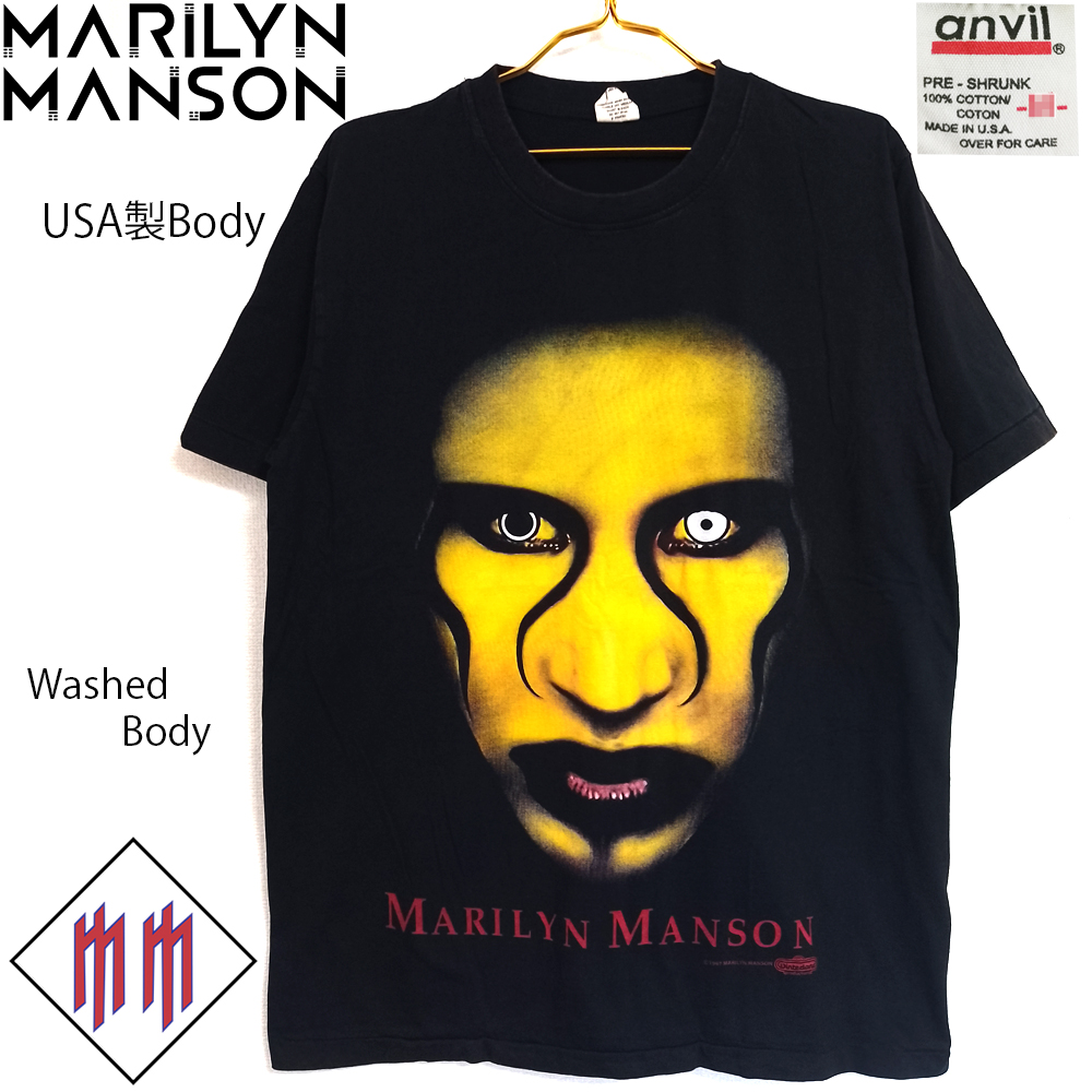 61 Marilyn Manson マリリンマンソン Tシャツ ウォッシュアウト ...