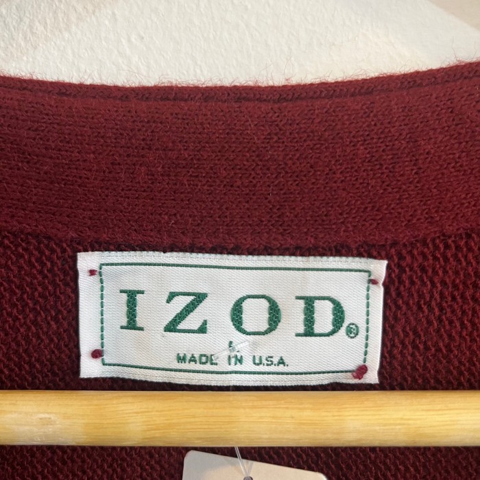 IZOD acrylic cardigan (made in USA) | Vintage.City 古着屋、古着コーデ情報を発信