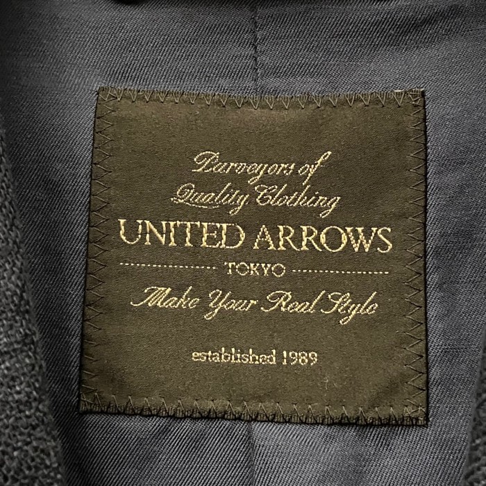 UNITED ARROWS ショールカラーリネンリネンジレベスト ネイビー Sサイズ | Vintage.City 古着屋、古着コーデ情報を発信