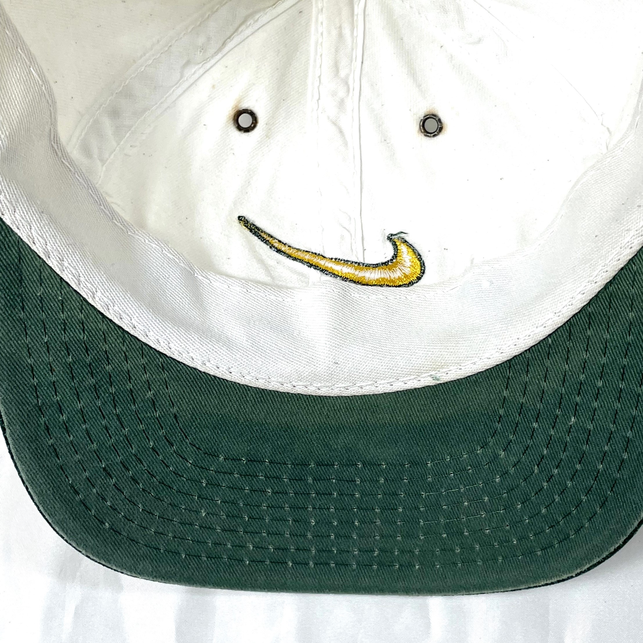正規 超レア 90s NIKE 刺繍ロゴ 6パネル キャップ 帽子 キャップ 