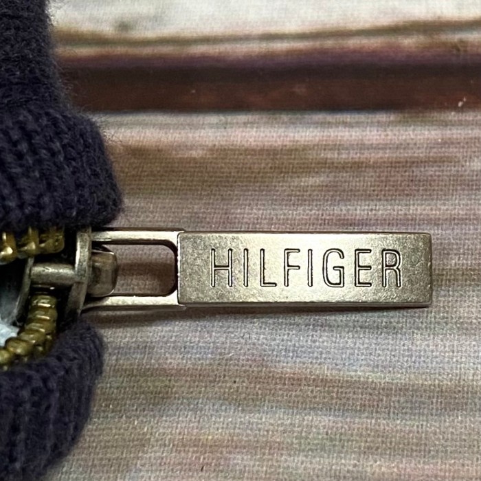 トミーヒルフィガー　TOMMY HILFGER　メンズ　トップス　長袖　フルジップ　カーディガン　ロゴ刺繍　ネイビー | Vintage.City 古着屋、古着コーデ情報を発信