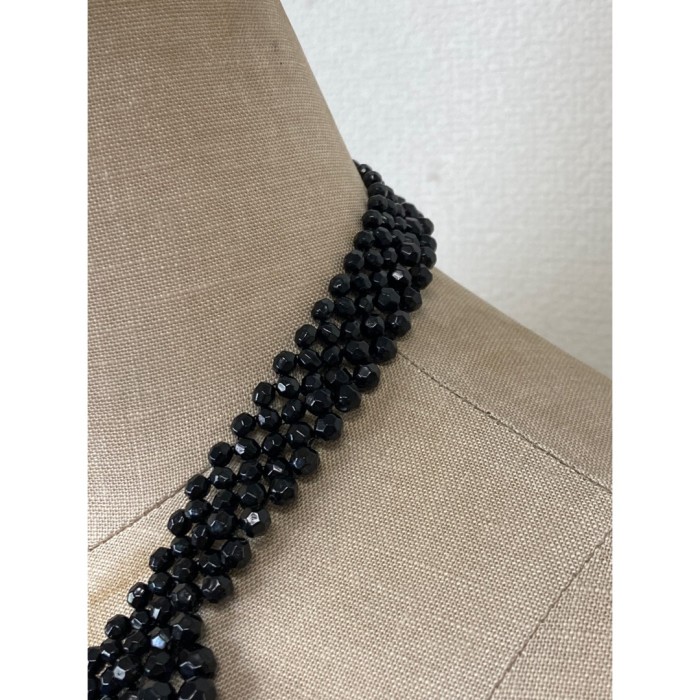 beads necklace / ビーズ ネックレス 黒 ブラック 大ぶり #1381 | Vintage.City 빈티지숍, 빈티지 코디 정보