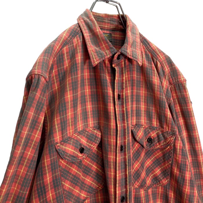 80-90s Lee L/S cotton check nel shirt | Vintage.City 古着屋、古着コーデ情報を発信