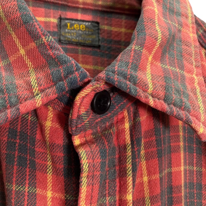 80-90s Lee L/S cotton check nel shirt | Vintage.City 빈티지숍, 빈티지 코디 정보