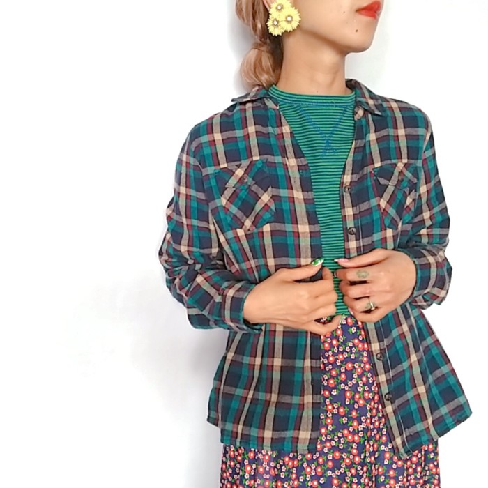 90sCheckLongSleeveShirt【GRMIX】 | Vintage.City Vintage Shops, Vintage Fashion Trends