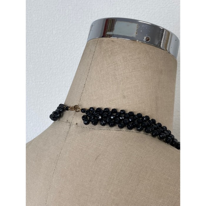 beads necklace / ビーズ ネックレス 黒 ブラック 大ぶり #1381 | Vintage.City 빈티지숍, 빈티지 코디 정보