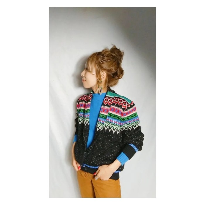 AnknowageDesignPatternknitSweater | Vintage.City 古着屋、古着コーデ情報を発信