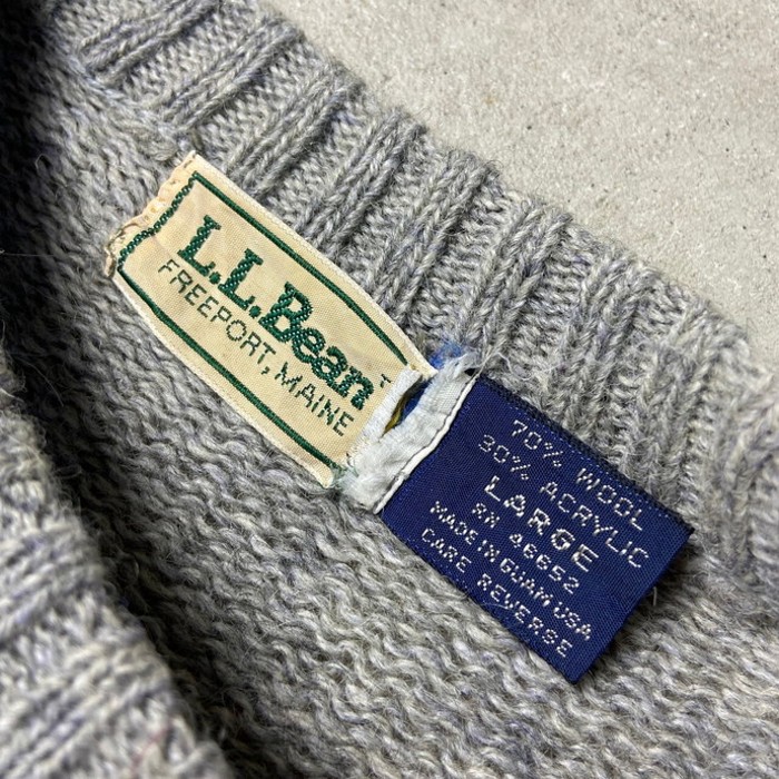USA製 80年代 L.L.Bean エルエルビーン ウール×アクリル ニットセーター メンズM-L相当 | Vintage.City 古着屋、古着コーデ情報を発信
