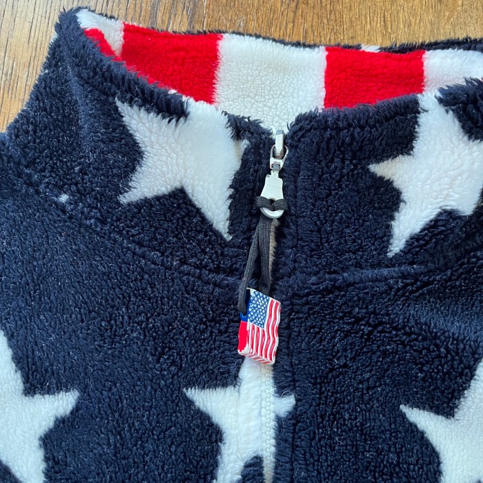 90's BLACK MOUNTAIN Stars&Stripes Fleece JKT USA製 星条旗柄 フリースジャケット L | Vintage.City 古着屋、古着コーデ情報を発信
