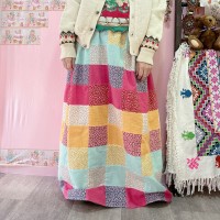 vintage patchwork flower skirt | Vintage.City 빈티지숍, 빈티지 코디 정보