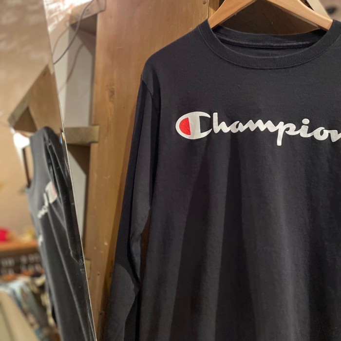 Champion チャンピオン　ロゴ　プリント　ロングスリーブ　Tシャツ　C163 | Vintage.City 古着屋、古着コーデ情報を発信
