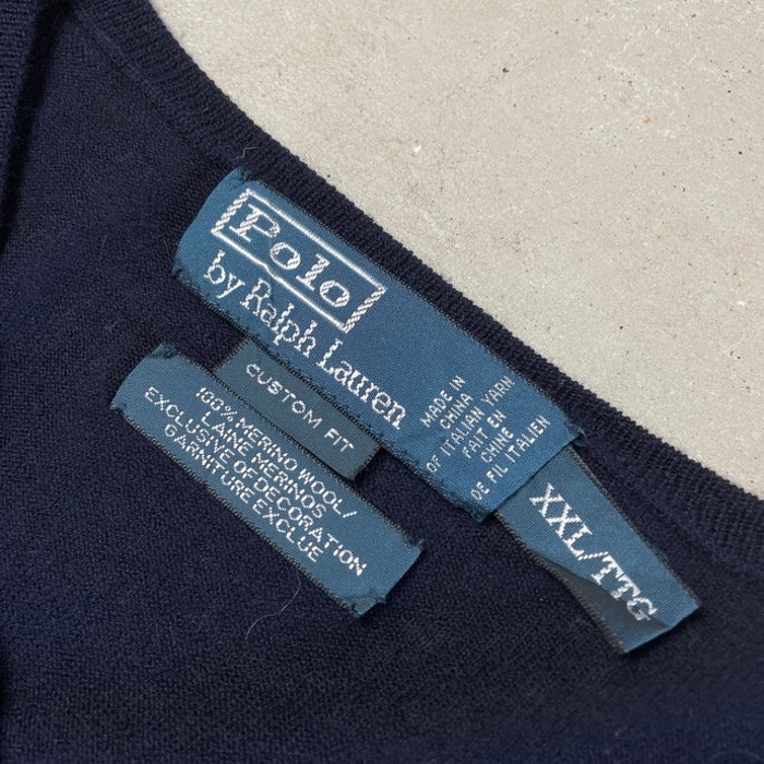 Polo by Ralph Lauren ポロバイラルフローレン Vネック  メリノウールニットセーター メンズ2XL | Vintage.City 古着屋、古着コーデ情報を発信