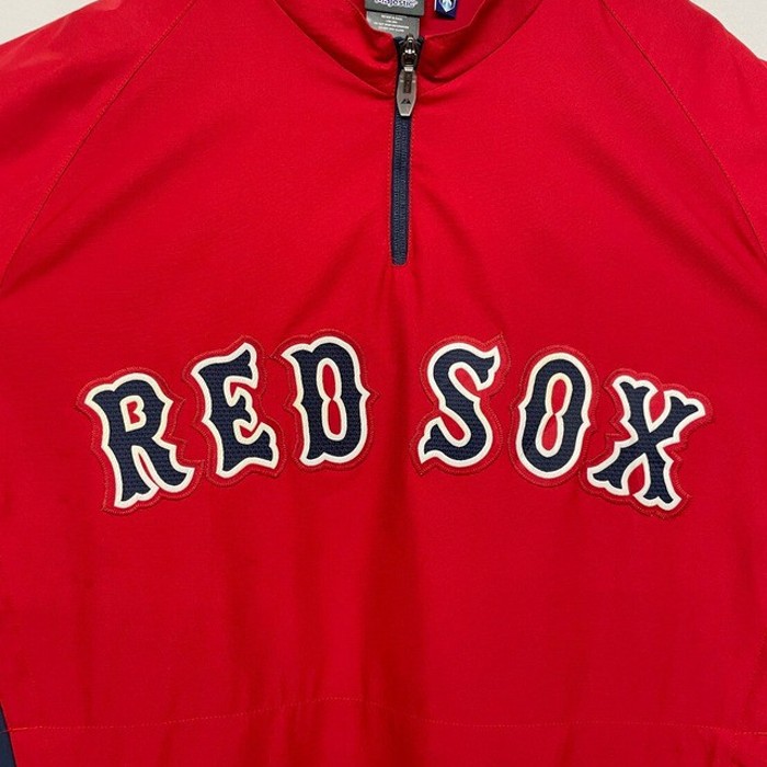 “RED SOX” Half Zip Pullover Team Jacket | Vintage.City 빈티지숍, 빈티지 코디 정보