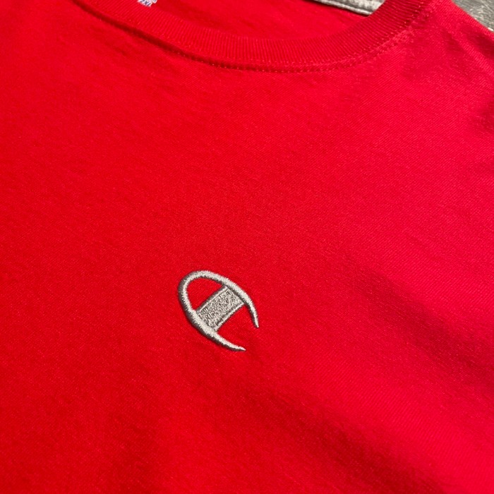 Champion チャンピオン　ワンポイント　刺繍　ロゴ　ロングスリーブ　Tシャツ　C169 | Vintage.City 빈티지숍, 빈티지 코디 정보