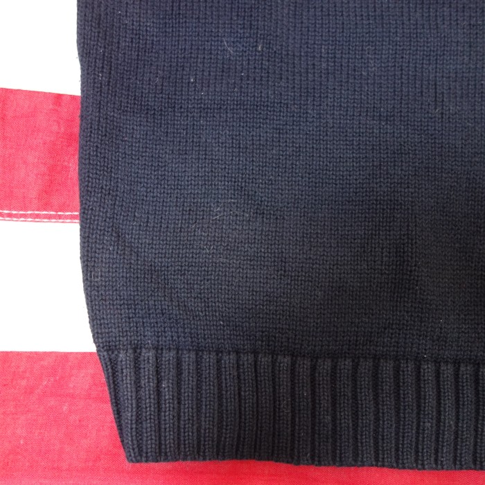 L.L.Bean(エルエルビーン) V-Neck Cotton Knit Vネック コットンニット セーター 紺 | Vintage.City 빈티지숍, 빈티지 코디 정보