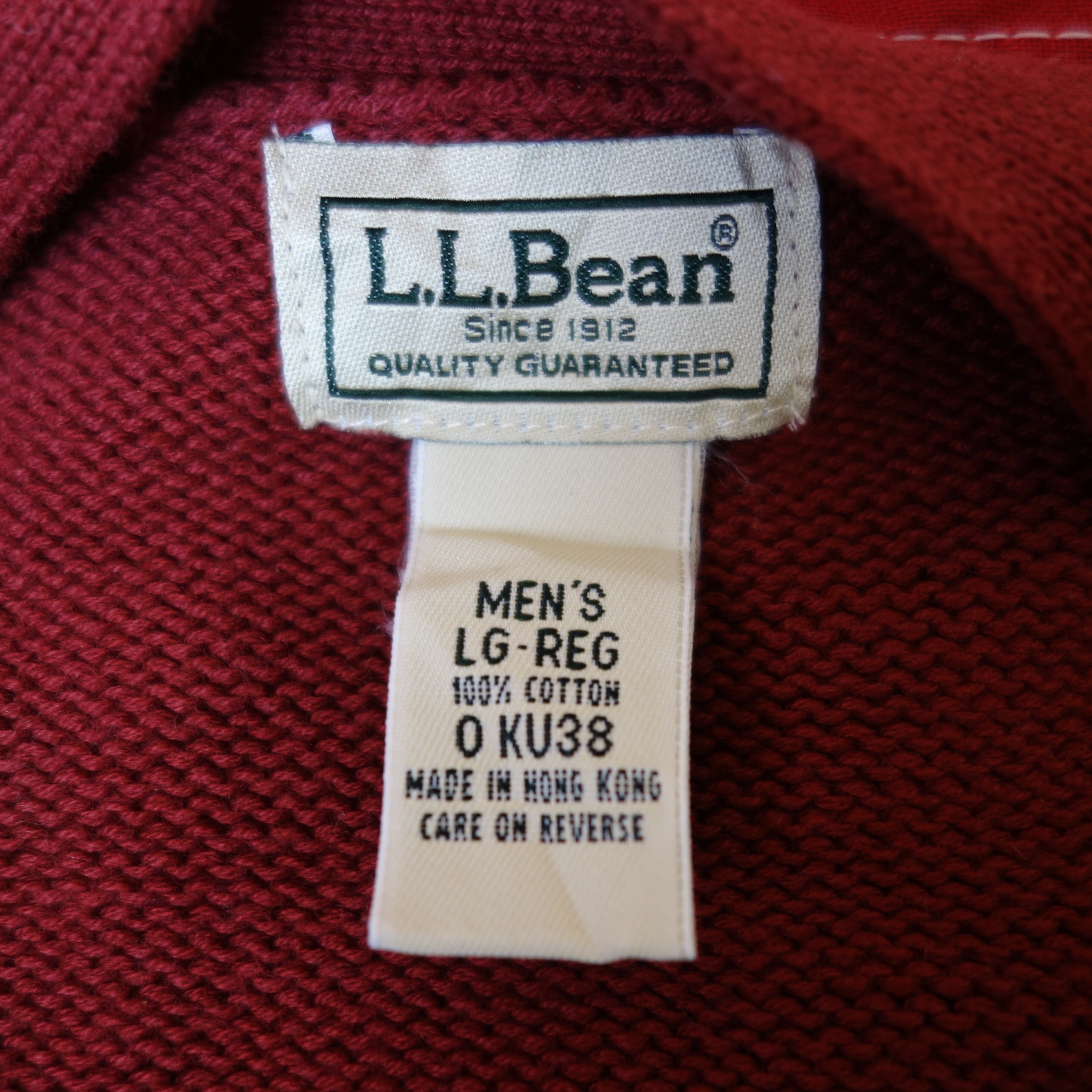 90's 【香港製】 L.L.Bean(エルエルビーン) Cotton Knit Cardigan ...