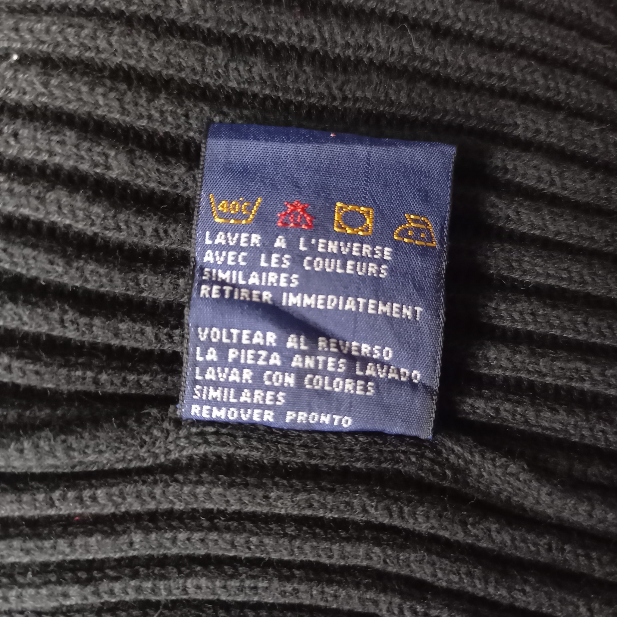 トミーヒルフィガー 90s ワンポイントニット 厚手 黒 ブラック セーター
