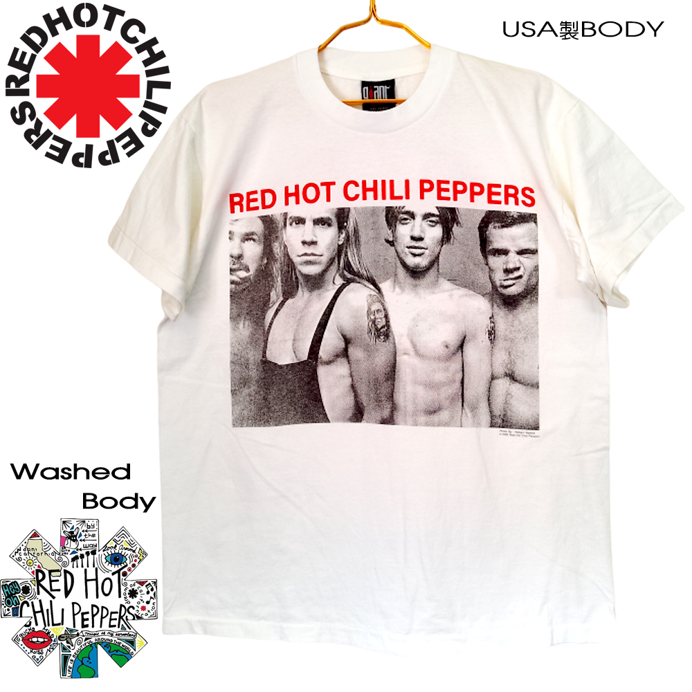 RED HOT CHIL IPEPPERS レッドホットチリペッパーズ Tシャツ ホワイト ...