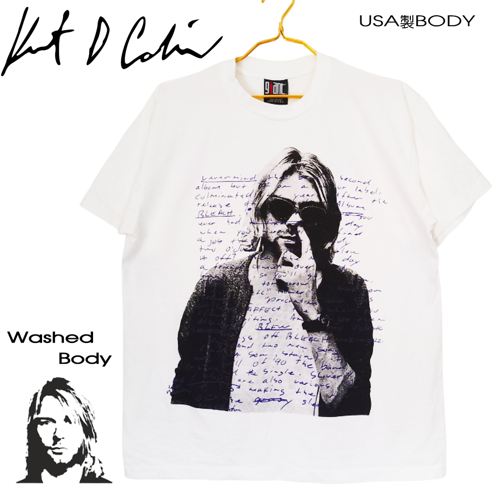 Kurt Cobain カートコバーン Tシャツ ホワイト Lサイズ 中古品 美品