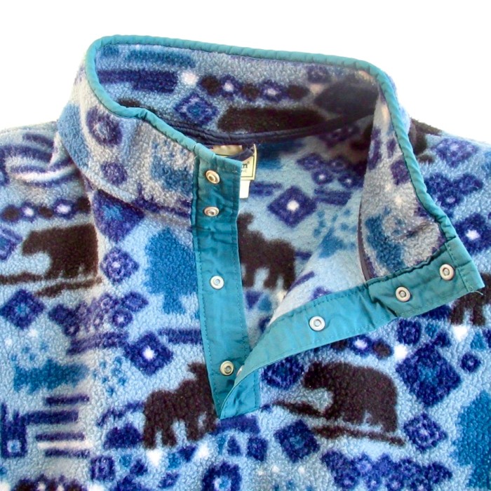 90s L.L.Bean フリースジャケット (mammal pattern) | Vintage.City 빈티지숍, 빈티지 코디 정보