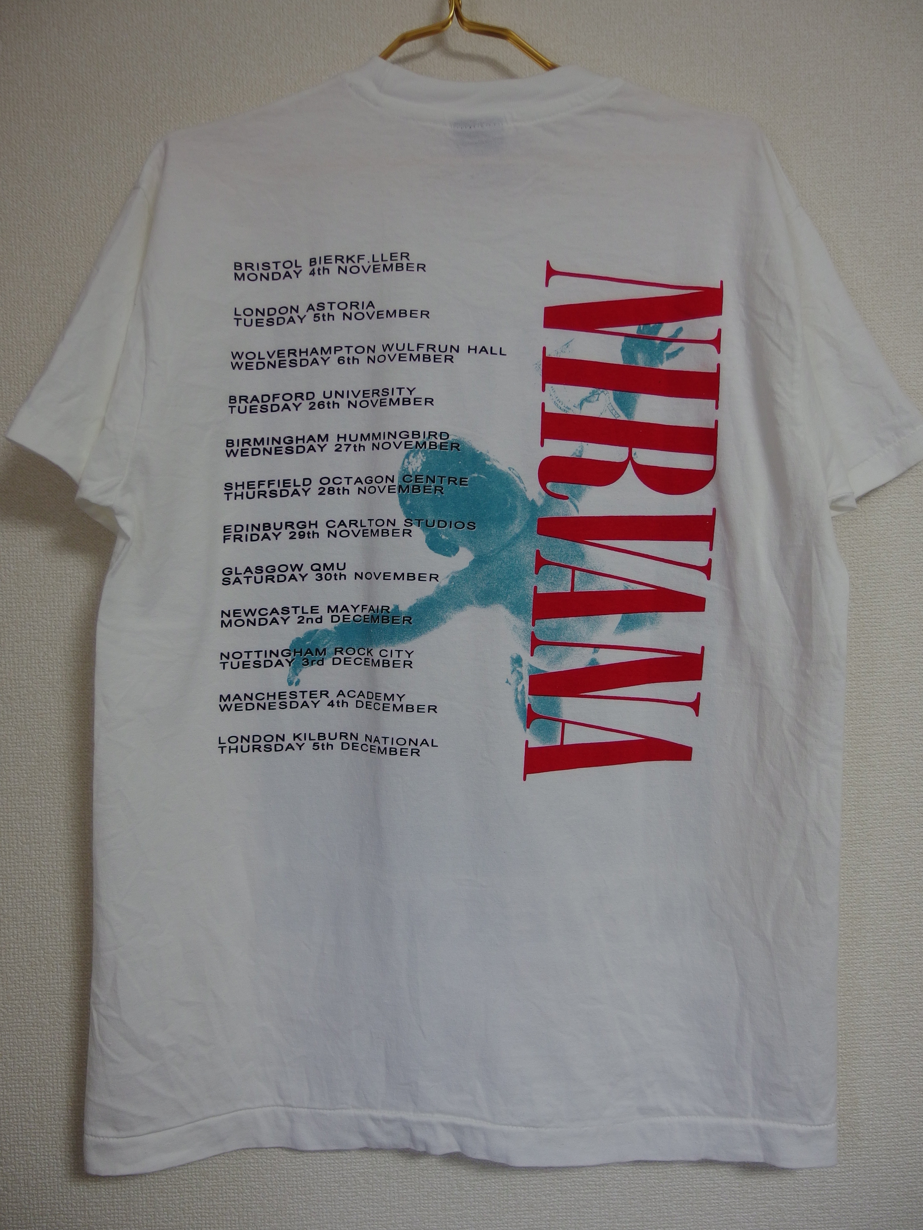 NIRVANA ニルヴァーナ Tシャツ ホワイト Lサイズ 中古品 美品 ロック