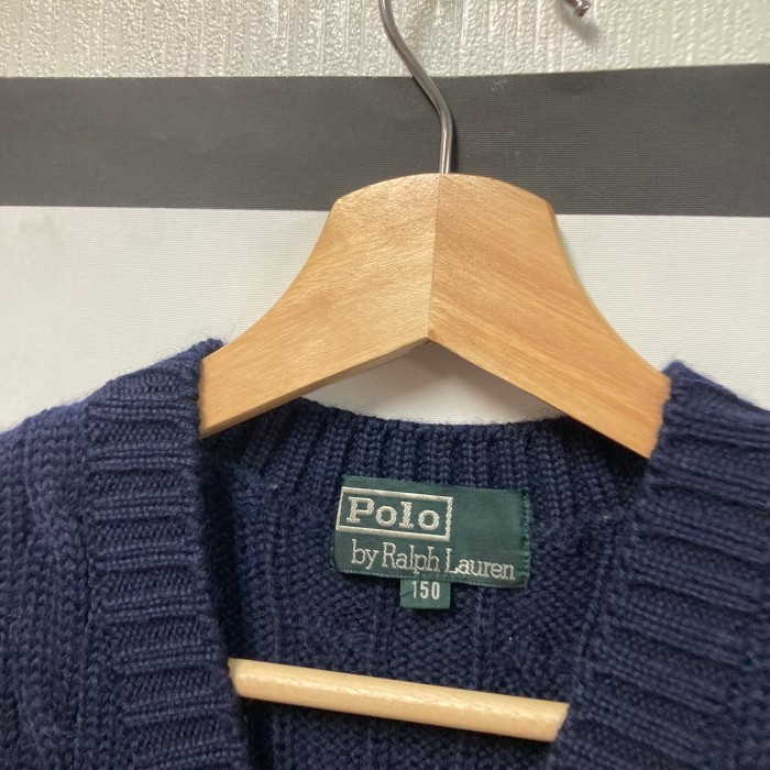 90’s初期Polo by Ralph Laurenケーブルニットベスト　150 | Vintage.City 古着屋、古着コーデ情報を発信