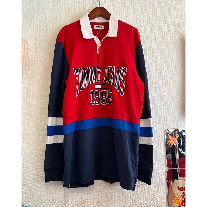 TOMMY HILFIGER TOMMY JEANS トミーヒルフィガー トミージーンズ ポロシャツ ラクビーシャツ | Vintage.City 古着屋、古着コーデ情報を発信