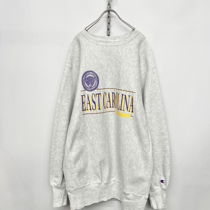 90's “Champion” Reverse Weave Sweat Shirt「EAST CAROLINA ...