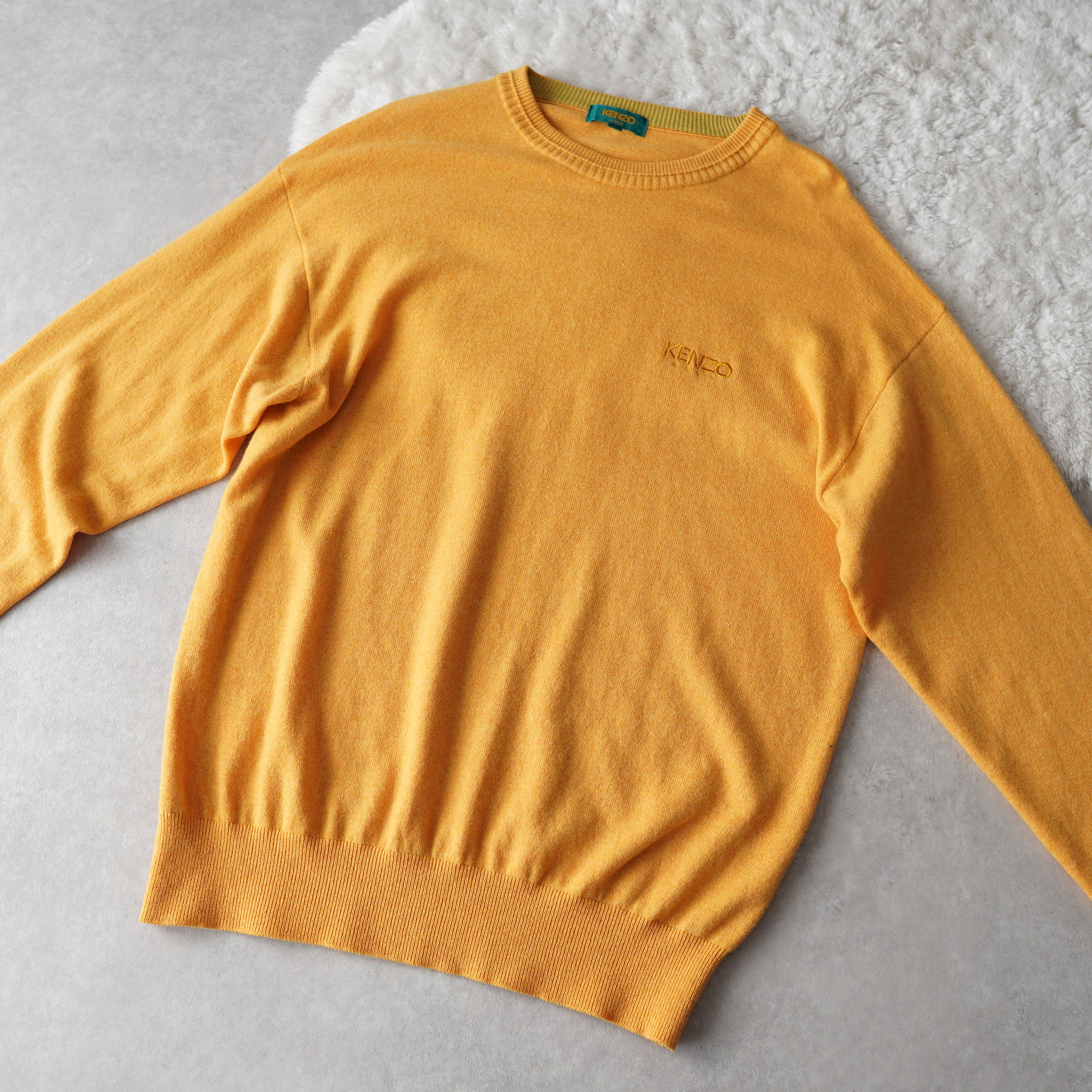 KENZO ケンゾー ニット セーター ロゴ刺繡 日本製 XLサイズ | Vintage.City