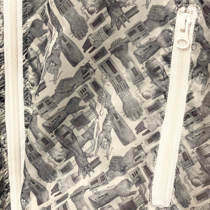 激レア MADE IN JAPAN製 PHENOMENON 2008年モデル フルジップシースルージャケット グレー×ホワイト Mサイズ | Vintage.City 古着屋、古着コーデ情報を発信