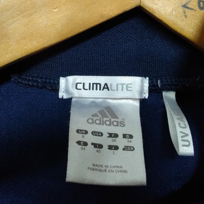 アディダス adidas CLIMALITE / UV CARE/2012年製/トラックジャケット/ジャージジャケット(L) #162 | Vintage.City 빈티지숍, 빈티지 코디 정보