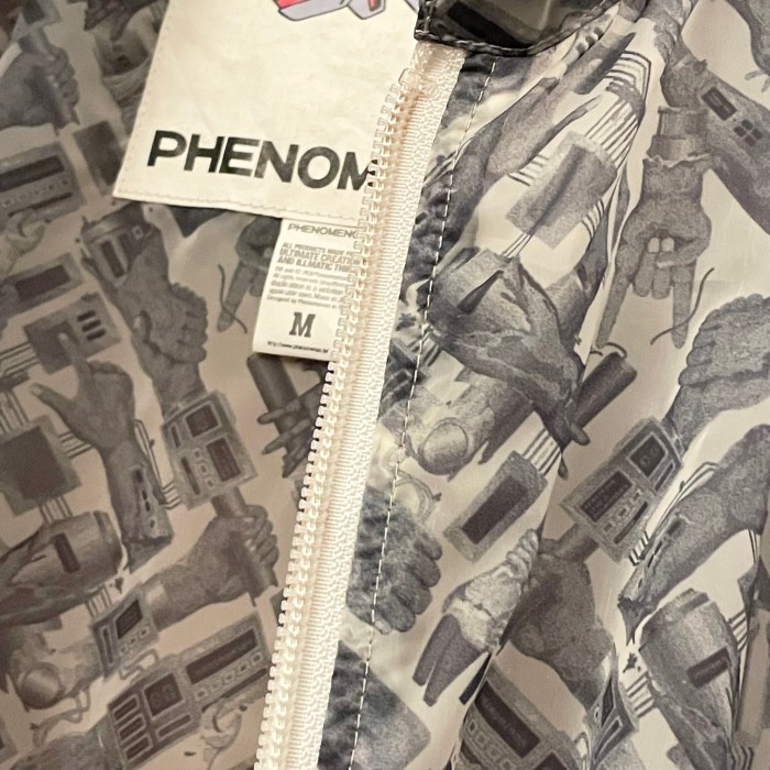 激レア MADE IN JAPAN製 PHENOMENON 2008年モデル フルジップシースルージャケット グレー×ホワイト Mサイズ | Vintage.City 빈티지숍, 빈티지 코디 정보
