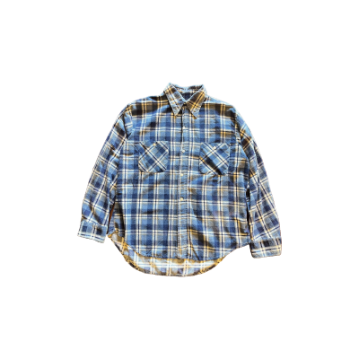 80~90's SEARS Printed Check Flannel Shirt シアーズ チェック 
