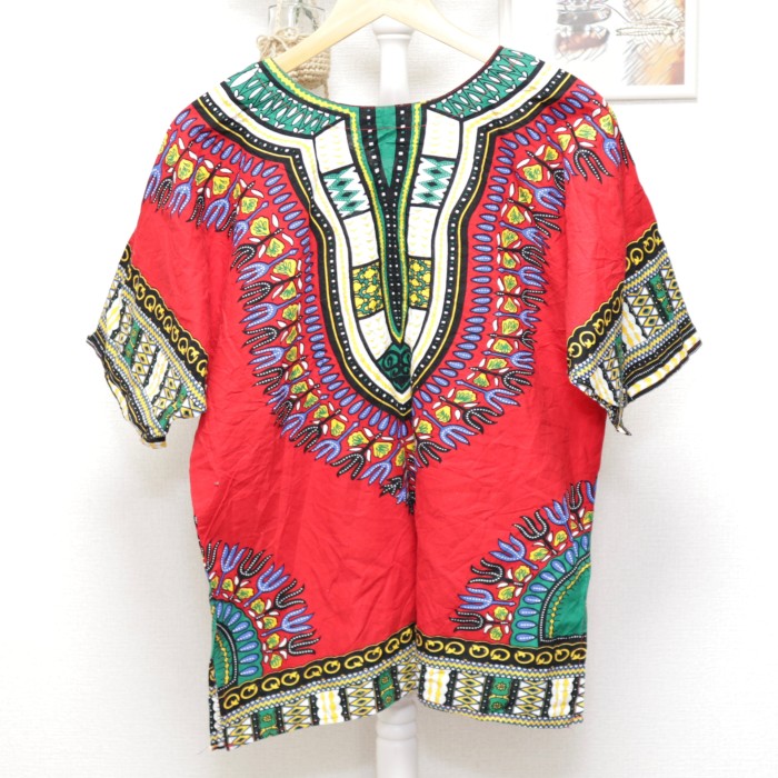 Ethnic Pattern Shirt Red | Vintage.City Vintage Shops, Vintage Fashion Trends