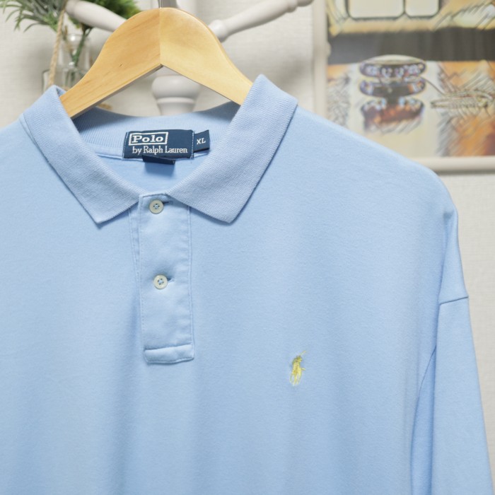 Polo Ralph Lauren Polo Shirt Light Blue | Vintage.City 古着屋、古着コーデ情報を発信